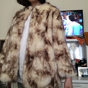 NWT Zara Faux Fur Coat